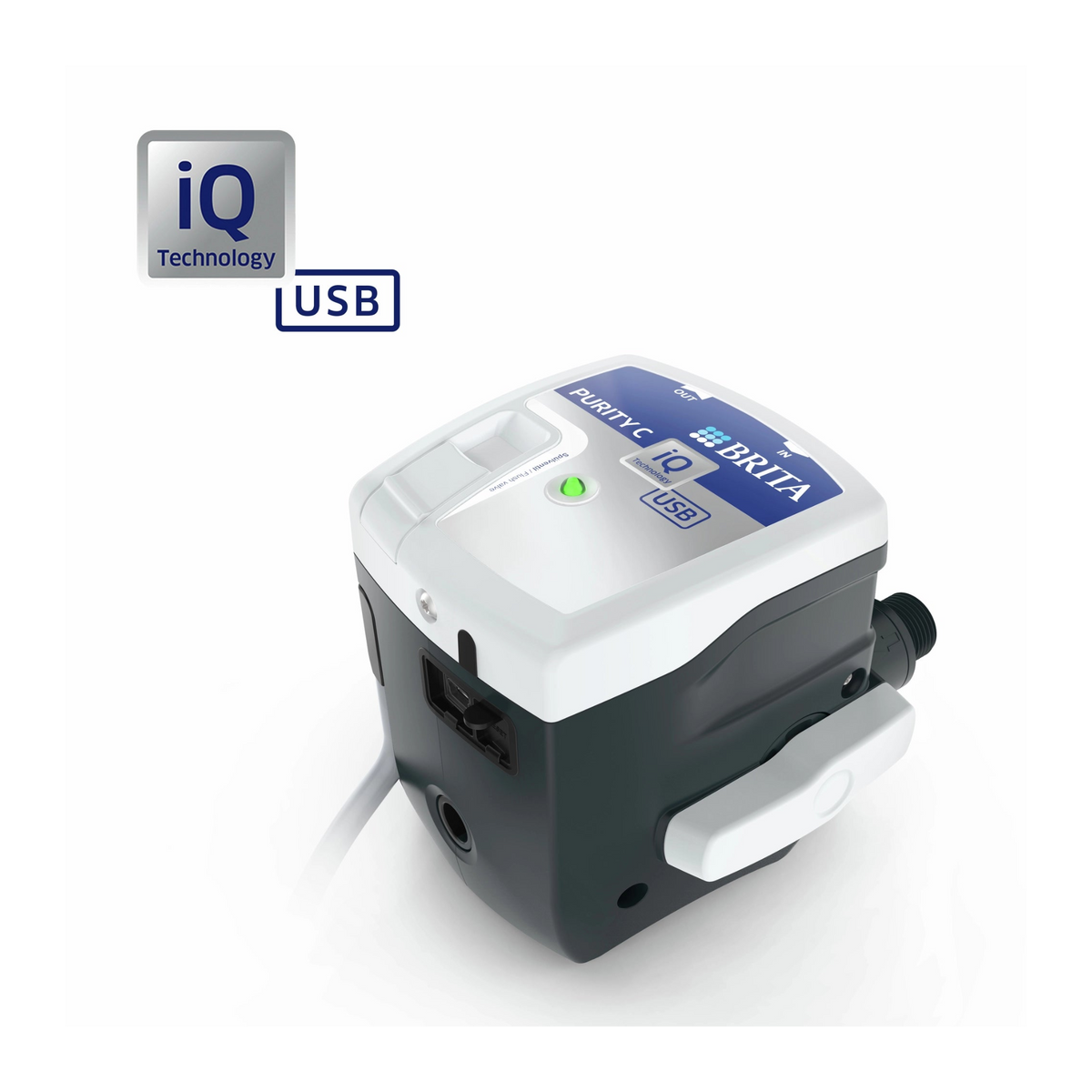 Cabezal filtrante BRITA PURITY C con Tecnología iQ y conectividad USB.