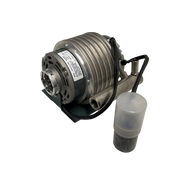 Side view of BRITA PROGUARD Gastronomy 200 motor spare part with metal housing and attached cable